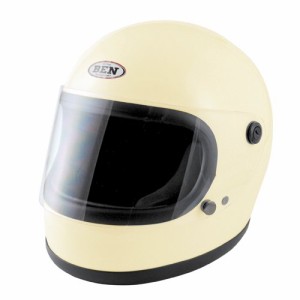 TNK工業 スピードピット ヴィンテージスタイル フルフェイスヘルメット B60 フリーサイズ アイボリー 51206.0