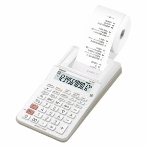 カシオ プリンター電卓 ハンディタイプ HR-8RC-WE