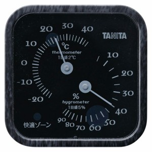 タニタ 温湿度計 ブラック TT-570BK