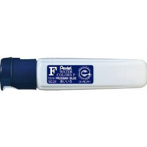 （まとめ買い）ぺんてる えのぐ エフ水彩 単色 12ml ポリチューブ入り あいいろ WFCT24 〔10個セット〕