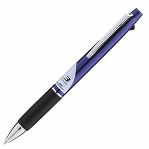 （まとめ）三菱鉛筆 3色ボールペン ジェットストリーム 0.7mm ネイビー SXE380007.9 〔まとめ買い3本セット〕