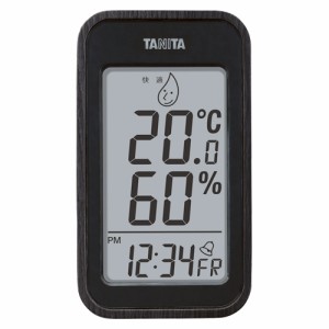 （まとめ買い）タニタ デジタル温湿度計 ブラック TT-572BK 〔3個セット〕