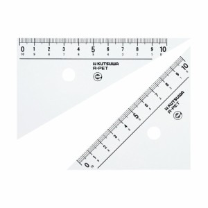 【メール便発送】クツワ STAD 再生PET三角定規 10cm HAA12E