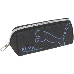 （まとめ買い）クツワ PUMA トライトレーペンケース ブラック PM406BK 〔3個セット〕