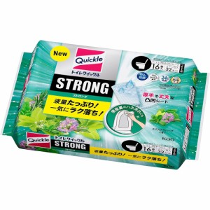 花王 トイレクイックル ストロングハーブ トイレ用掃除シート つめかえ用 16枚 417671