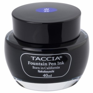 （まとめ買い）ナカバヤシ TACCIA 万年筆用インク すなおいろ インク 40ml あお TFPI-WD40-09 〔3個セット〕