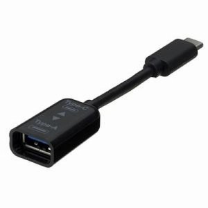 （まとめ買い）ナカバヤシ USB3.1Gen1 A-C変換ケーブル 10cmブラック ZUH-CAR301BK 〔3個セット〕