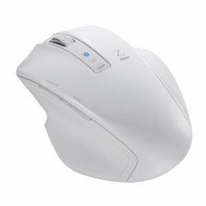 （まとめ買い）ナカバヤシ Bluetooth 5ボタンBlueLEDマウス ホワイト MUS-BKF131W 〔3個セット〕