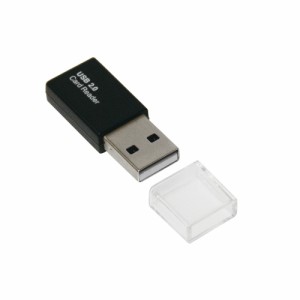 （まとめ買い）ナカバヤシ USB2.0カードリーダー・ライター ブラック CRW-MSD78BK 〔×3〕