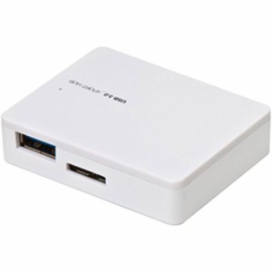 ナカバヤシ 4ポートUSB3.0 ハブ ホワイト UH-3024W