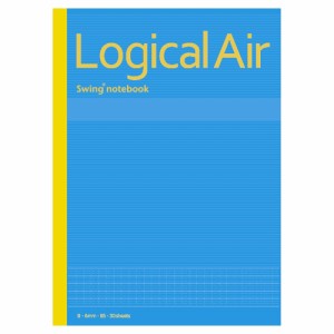 （まとめ買い）ナカバヤシ ロジカル・エアーノート B5 B罫 30枚 ブルー ノ-B546B-B 〔10冊セット〕