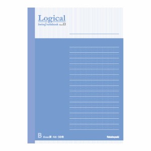 （まとめ買い）ナカバヤシ スイング・ロジカルノート A6 B罫 50枚 ブルー COC-ノ-A601B 〔10冊セット〕