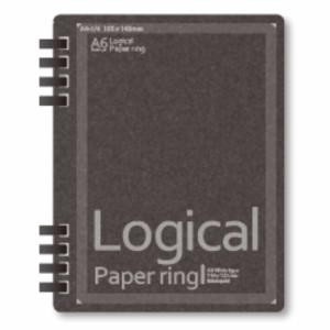 【メール便発送】ナカバヤシ ロジカル・ペーパーリングノート A6ワイド・40枚 方眼 NW-A612WS