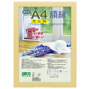 （まとめ買い）ナカバヤシ 樹脂製軽量額縁 木地 尺七 フ-KWP-54 〔×3〕