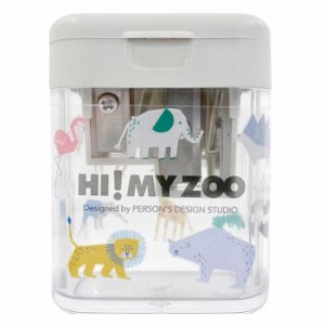 （まとめ買い）クツワ HI! MY ZOO ミニツイン鉛筆削り HZ028 〔10個セット〕