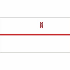 （まとめ買い）ササガワ プリンタ対応 のし紙 お祝い用 豆判7号 赤棒 100枚入 2-677 〔×10〕