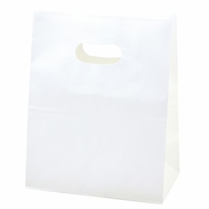 ササガワ イーグリップ 紙袋 マチ付 白 幅180×マチ105×高さ225mm 50枚入 50-3600