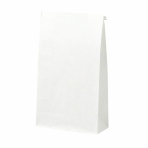 （まとめ買い）ササガワ 紙袋 角底袋 白無地 幅90×マチ40×高さ175mm 20枚入 50-4000 〔×5〕