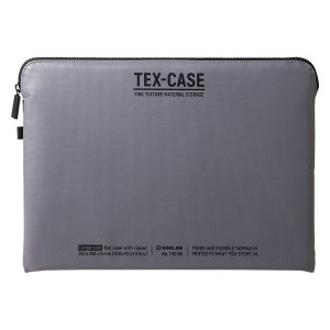 キングジム テクスケース Lサイズ A4書類・ノートPC収納サイズ バッグ グレー TXC100-GY