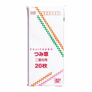 （まとめ買い）マルアイ 藤壺封筒 つみ草 20枚 P20フ-91 〔×50〕