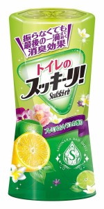 （まとめ買い）アース製薬 トイレのスッキーリ！Sukki-ri！ プレミアムシトラスの香り 400mL 317826 〔5個セット〕