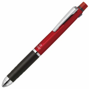（まとめ買い）ゼブラ デルガード+2C 多機能ペン 2色ボールペン0.7+シャープ0.5 レッド P-B2SA85-R 〔3本セット〕