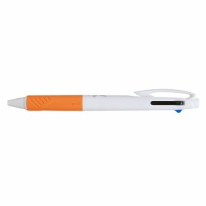 【メール便発送】三菱鉛筆 抗菌ジェットストリーム 3色ボールペン 0.7mm 白軸・オレンジグリップ HSXE3400A07P.1