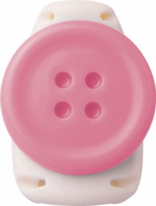 （まとめ買い）ソニック キッズクリップ ボタン 服に穴が開かない名札留め ピンク SK-1570-P 〔5個セット〕