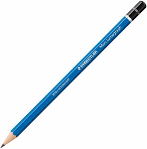 （まとめ買い）ステッドラー ルモグラフ 製図用高級鉛筆 B 100-B 〔12本セット〕
