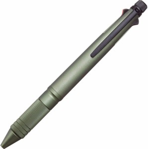 （まとめ買い）三菱鉛筆 ジェットストリーム 多機能ペン 4&1 Metal Edition メタル 0.5mm ダークグリーン MSXE5200A5.7  〔3本セット〕