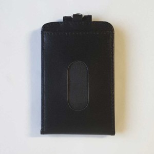 （まとめ買い）コレクト 本革製 カードホルダー 薄型アコーディオン式 黒 CP-608Z-BK 〔3冊セット〕