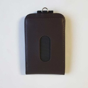 （まとめ買い）コレクト 本革製 カードホルダー 薄型アコーディオン式 濃茶 CP-608Z-DB 〔3冊セット〕