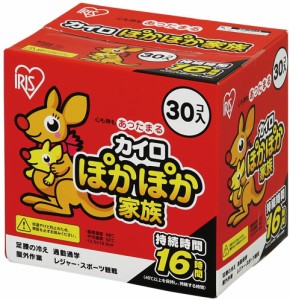 アイリスオーヤマ カイロ レギュラー 30個入 ぽかぽか家族 PKN-30R