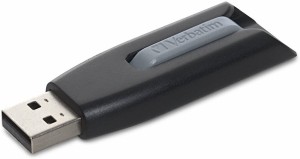 （まとめ買い）バーベイタム USB3.0対応 USBメモリ 32GB 黒 USBV32GVZ2 〔3個セット〕