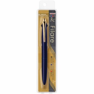 （まとめ買い）ゼブラ 3色ボールペン フィラーレ3C 0.7mm 黒・赤・青インク 軸ブルー P-B3A12-BL 〔3本セット〕