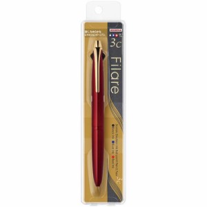 （まとめ買い）ゼブラ 3色ボールペン フィラーレ3C 0.7mm 黒・赤・青インク レッド P-B3A12-R 〔3本セット〕