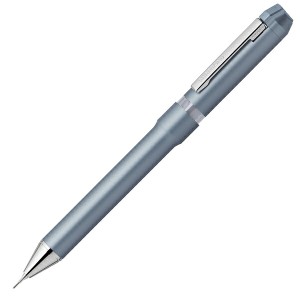（まとめ買い）ゼブラ 回転式多機能ペン シャーボNu 2+S ボール0.7mm+シャープ ブルーグレー SB35-BGR 〔3本セット〕