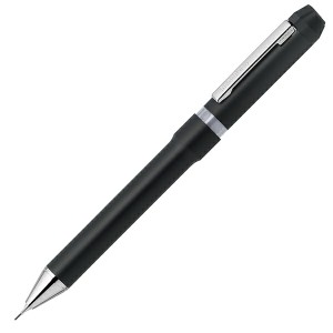 （まとめ買い）ゼブラ 回転式多機能ペン シャーボNu 2+S ボール0.7mm+シャープ ブラック SB35-BK 〔3本セット〕