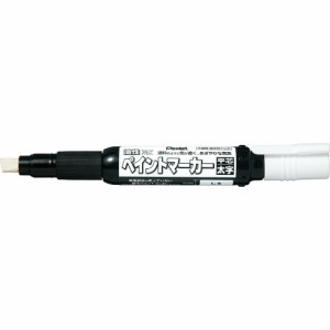 （まとめ買い）ぺんてる ペイントマーカー 太字 4〜7mm 白 MWP30-W 〔10本セット〕