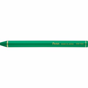 （まとめ買い）ぺんてる ヴィスタージュ 水彩色鉛筆 水彩スティック グリーン GSS-T303 〔10本セット〕