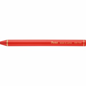 （まとめ買い）ぺんてる ヴィスタージュ 水彩色鉛筆 水彩スティック レッド GSS-T308 〔10本セット〕