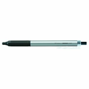 【メール便発送】トンボ鉛筆 油性ボールペン モノグラフライト 0.38mm インク色黒 シルバー BC-MGLU04