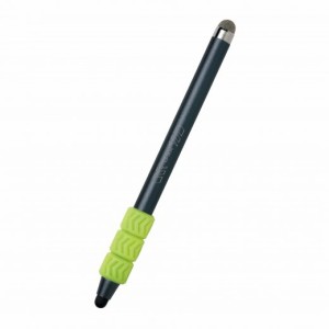 （まとめ買い）ソニック ニコトップタッチペン グリップ付 シフトプラス ギアカラー グレー LS-5850-GL 〔5個セット〕