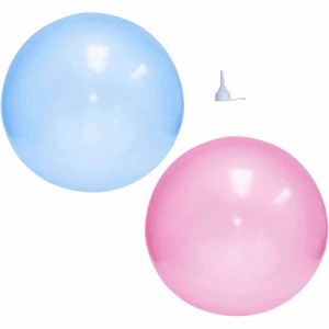 （まとめ買い）デジタルランド ストロングビッグボール 水風船 巨大風船 ブルー×ピンク DL-YU159 〔×3〕