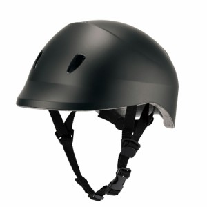 （まとめ買い）クミカ工業 ドルフィンヘルメット 自転車用ヘルメット S-M ブラック KG005SM-BK 〔×3〕
