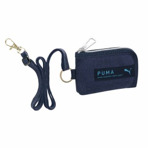 （まとめ買い）クツワ PUMA コインケース ネイビー PM385NB 〔3個セット〕