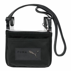 （まとめ買い）クツワ PUMA メタルキャットポケットポーチ ブラック PM386BK 〔3個セット〕