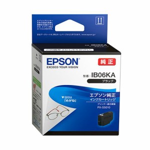 （まとめ買い）エプソン 純正 インクカートリッジ めがね ブラック IB06KA 〔3個セット〕