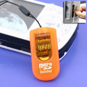 【メール便発送】 エアージェイ microSDカードライタストラップ橙 MSD-RWOR 00072352