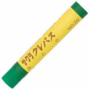 （まとめ買い）サクラクレパス クレパス太巻 単色 緑色 10本入 LPバラ#29 〔×5〕